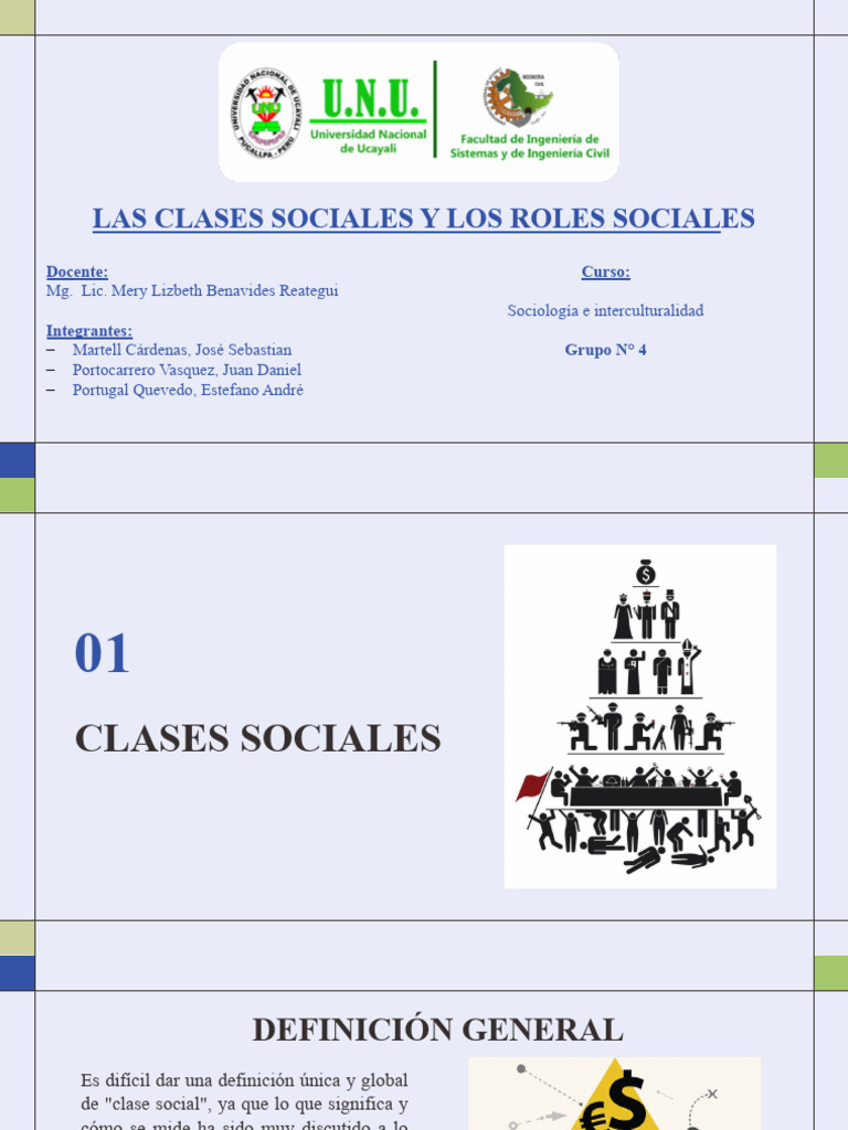 Clases Sociales y Roles Sociales | PDF | Estatus social | Comportamiento