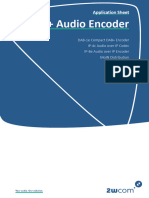 Appnote DAB Audio Encoder Datasheet