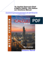 Instant download Calculus an Applied Approach Brief International Metric Edition 10th Edition Larson Solutions Manual pdf full chapter