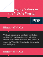 Unchanging Values in The VUCA World 1