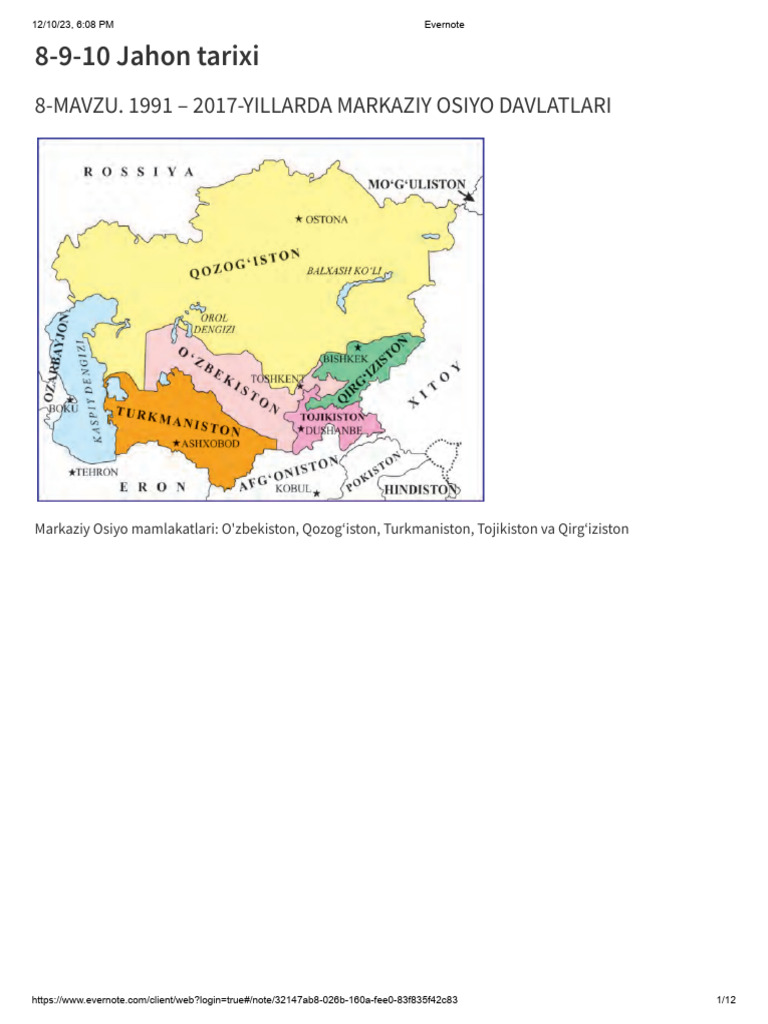 8-9-10 Jahon Tarixi | PDF
