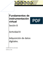 Fundamentos de Instrumentación Virtual: Sesión 8 Actividad 8 Adquisición de Datos Digitales