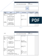 Lista de Verificación de Auditoría