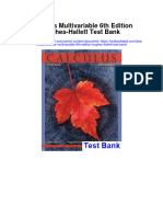 Instant Download Calculus Multivariable 6th Edition Hughes Hallett Test Bank PDF Full Chapter