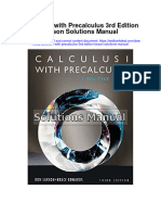 Instant Download Calculus I With Precalculus 3rd Edition Larson Solutions Manual PDF Full Chapter