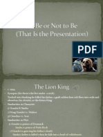 To Be or Not To Be Presentation 2.0