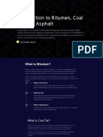 Introduction To Bitumen Coal Tar and Asphalt