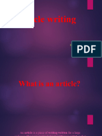 Article Writing