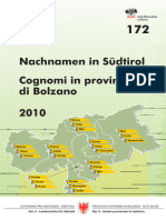 Nachnamen in Südtirol Bosen 2011