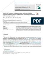 Day-to-Day Evolution of Departure Time Choice in Stochastic Capacity Bottleneck Models With Bounded Rationality and Various Information Perceptions