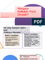 Mengapa Kurikulum Perlu Di Rubah New