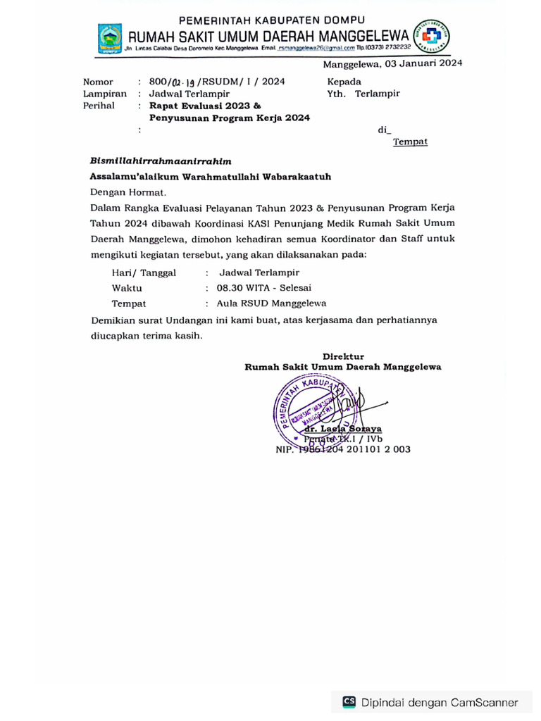 Undangan Rapat | PDF