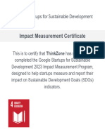 Impact Certificate - ThinkZone