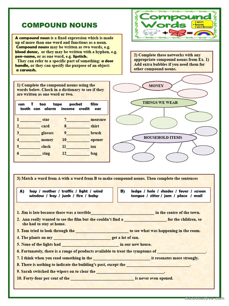 Compound Nouns | PDF | Word | Noun