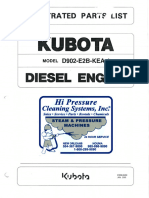 Kubota D902-E2B-KEA-1 Parts List