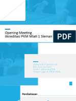 Opening Meeting PKM Mlati 1