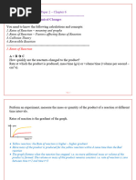 Cheat Sheet Chemistry Chapter 6 Rate of Reaction 2