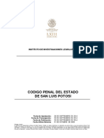 Codigo Penal Estado de San Luis Potosi 31 Oct 2023