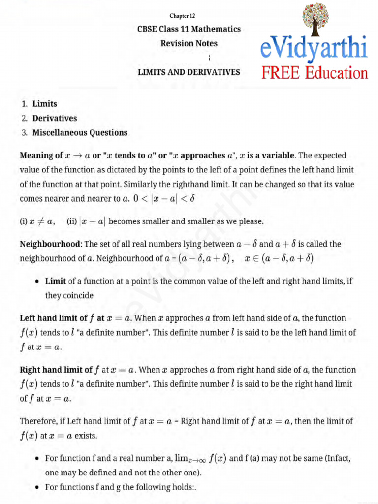 Math Class 11 Chapter 12 Exercise 12.6