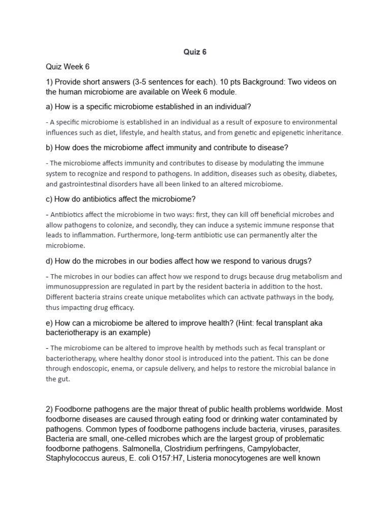 Quiz 6 Pdf Elisa Immunoassay