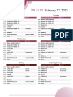 Nielson Evan Week 7 Schedule Part 1