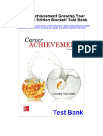 Instant Download Career Achievement Growing Your Goals 2nd Edition Blackett Test Bank PDF Full Chapter