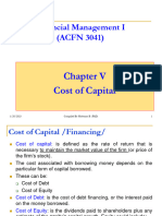 FM - CH - V - Cost of Capital