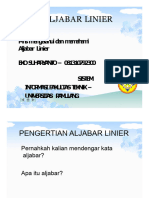 Operasi Aljabar Atas Matriks