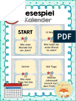 Lesespiel Kalender