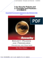 Full download Test Bank for Security Policies and Procedures Principles and Practices 0131866915 pdf full chapter