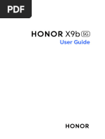 HONOR X9b 5G User Guide - (MagicOS 7.2 - 01, En)