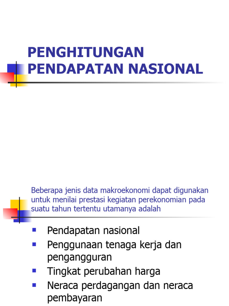 Pendapatan Nasional | PDF