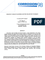 Frequency Domain Transform and The Coulostatic Technique