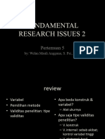 Fundamental Research Issues 2