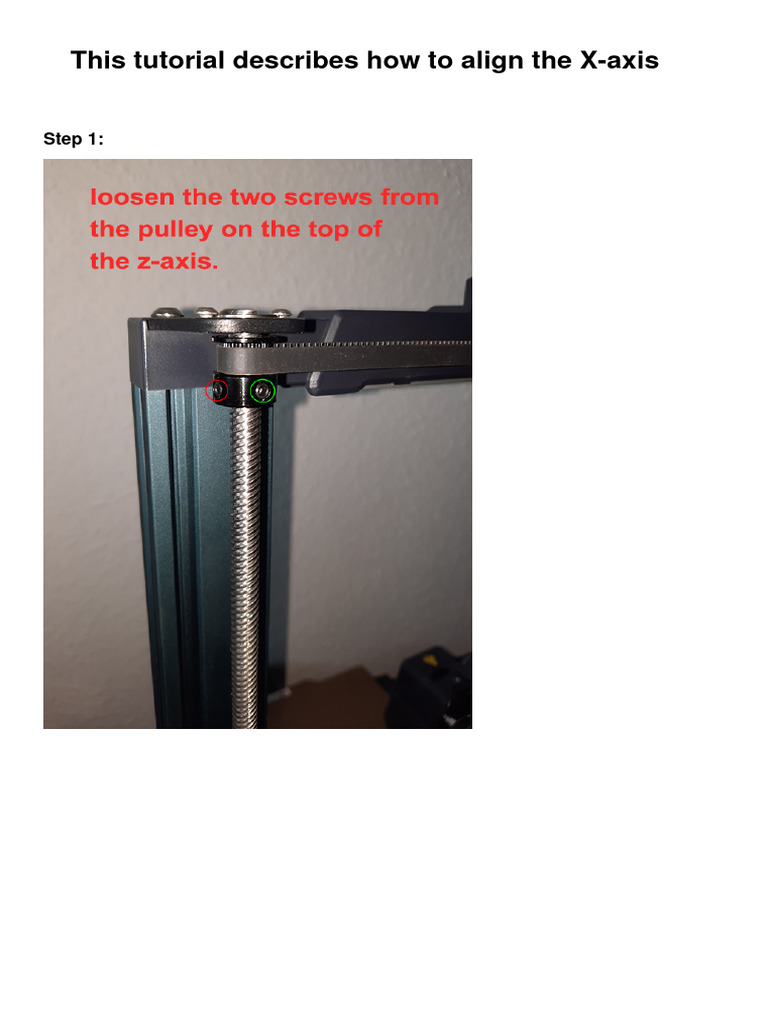 Aligning the X-Axis: A Step-by-Step Guide | PDF