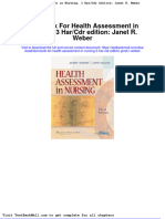 Full Download Test Bank For Health Assessment in Nursing 3 Har CDR Edition Janet R Weber PDF Full Chapter