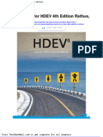 Full Download Test Bank For Hdev 6th Edition Rathus PDF Full Chapter