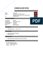 Curriculum Vitae: Informasi Kontak