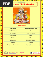 Hanuman Chalisa English