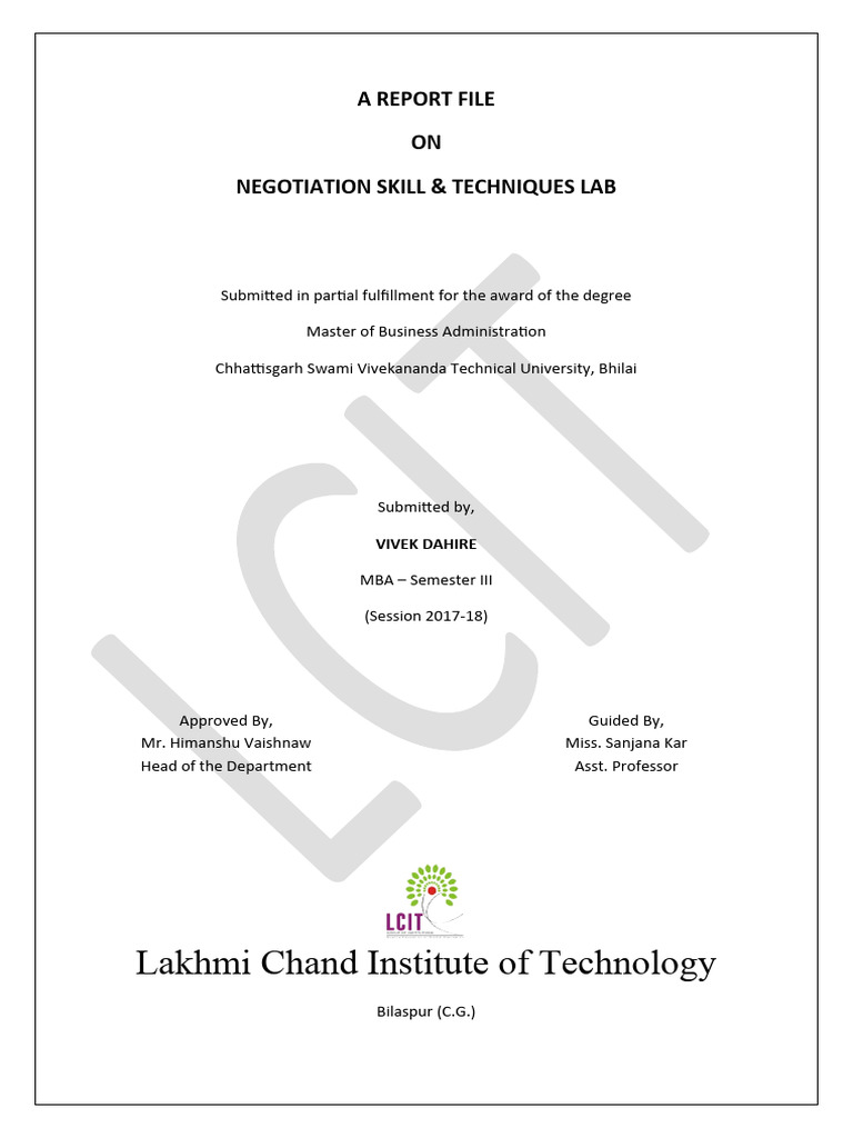 Negotiation Skill Techniques Lab Pdf Negotiation Cross Cultural