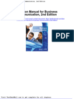 Full Download Solution Manual For Business Communication 2nd Edition PDF Full Chapter