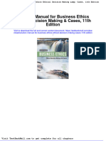 Full Download Solution Manual For Business Ethics Ethical Decision Making Cases 11th Edition PDF Full Chapter