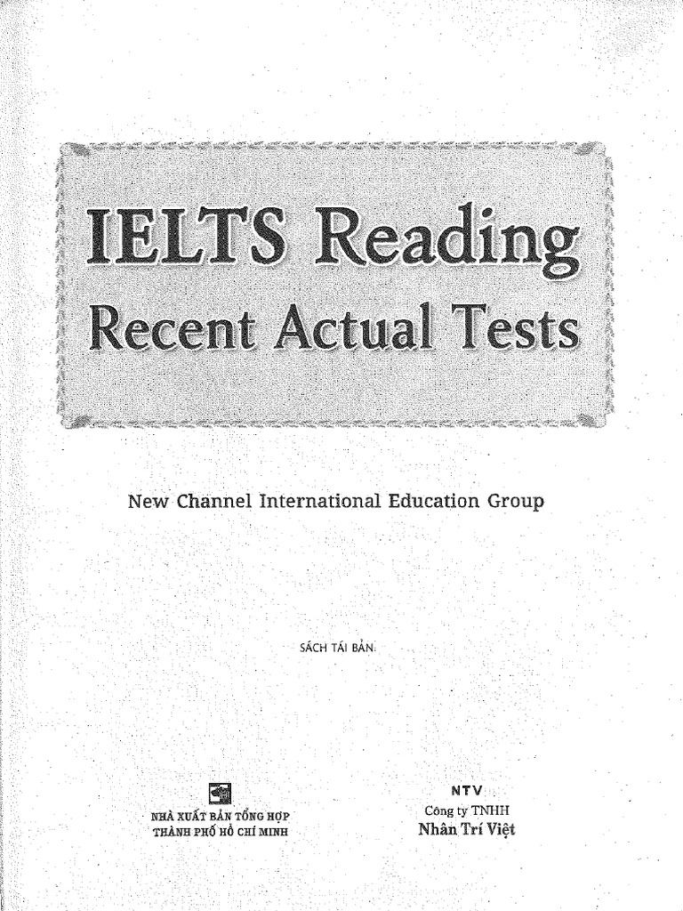 Reading Actual Test Màu Xanh | PDF