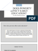 How Does Powerty Affect Early Education