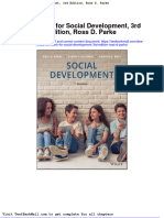 Full Download Test Bank For Social Development 3rd Edition Ross D Parke PDF Full Chapter