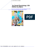 Full Download Test Bank For Social Psychology 12th Edition by Myers PDF Full Chapter
