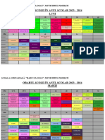 Orarul Școlii Radu Stanian 2023 - 2024 - 08.01.2024