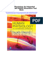 Instant download Human Physiology an Integrated Approach 8th Edition Silverthorn Test Bank pdf full chapter
