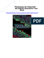 Instant Download Human Physiology An Integrated Approach 6th Edition Silverthorn Test Bank PDF Full Chapter