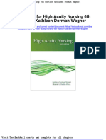 Full Download Test Bank For High Acuity Nursing 6th Edition Kathleen Dorman Wagner PDF Full Chapter